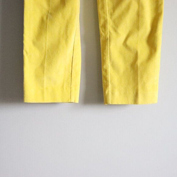 Babaton Aritzia Women's Sz 0 Yellow Atelier Straight Leg Casual Trouser Pants - Picture 8 of 13
